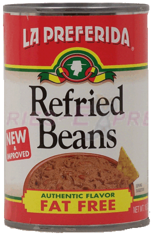 La Preferida fat free refried beans authentic flavor 16 ounce
