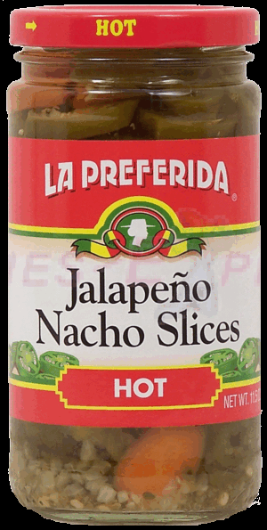 La Preferida jalapeno nacho slices hot 11.5 ounce
