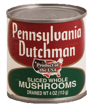 Pennsylvania Dutchman sliced mushroom 4 ounce