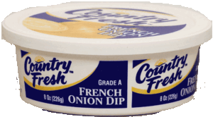 Country Fresh french onion dip made with sour cream 8 ounce