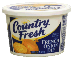 Country Fresh regular french onion dip made with sour cream 16 ounce