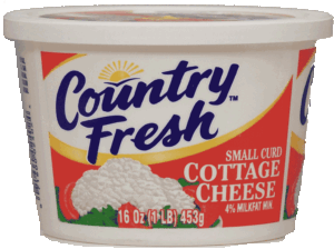Country Fresh cottage cheese, small curd, 4% milkfat 16 ounce