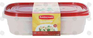 Rubbermaid Take Alongs large rectangles, with quick clik seal 2 pack