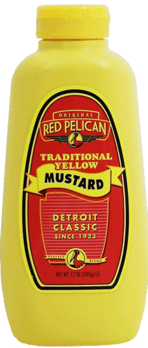 Red Pelican traditional yellow mustard 12 ounce