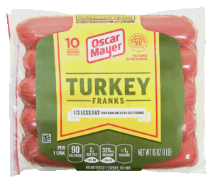 Oscar Mayer Turkey Franks 10 Ct 16 ounce