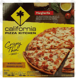California Pizza Kitchen Crispy Thin Crust margherita; tomatoes, basil, mozzarella and fontina cheeses 15.5 ounce