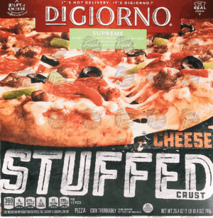 Digiorno Stuffed Crust cheese crust stuffed supreme, frozen pizza 26.4 ounce
