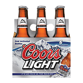 Coors Light Beer Longneck 12 Oz 6 pack