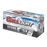 Coors Light Beer 12 Oz 18 pack