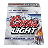 Coors Light Beer Longneck 12 Oz 12 pack