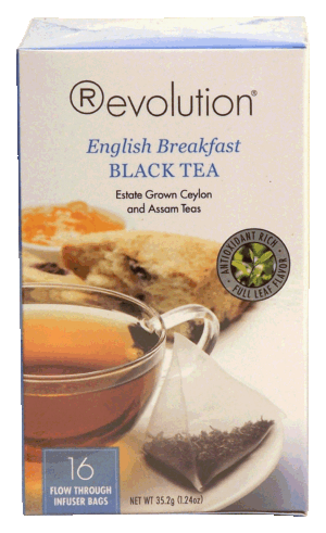 Revolution english breakfast black tea, 16-bags 1.24 ounce