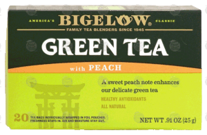 Bigelow green tea with peach 20 count