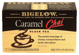 Bigelow caramel chai black tea, 20-bags 1.73 ounce