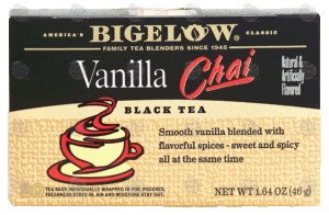 Bigelow vanilla chai black tea, 20-bags 1.64 ounce