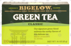 Bigelow Green Tea Bags Green Tea All Natural 20 count