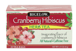 Bigelow cranberry hibiscus herb tea, 20-bags 1.55 ounce