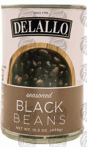 Delallo seasoned black beans 15.5 ounce