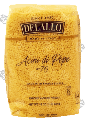 Delallo acini di pepe no.70 enriched macaroni product 16 ounce