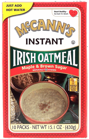 Mccann's irish instant oatmeal maple & brown sugar flavor, 10-packs 15.1 ounce