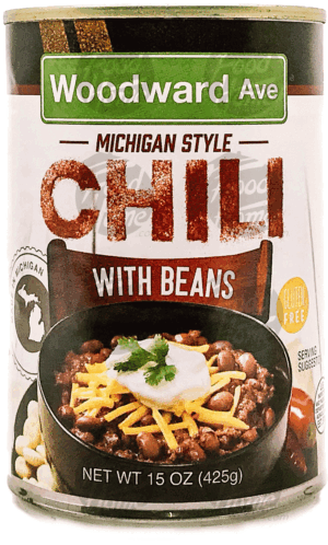 Woodward Ave Michigan Style chili with beans 15 ounce