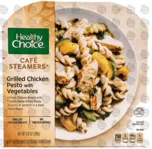 Healthy Choice Cafe Steamers grilled chicken pesto with vegetables, frozen entree 9.9 ounce