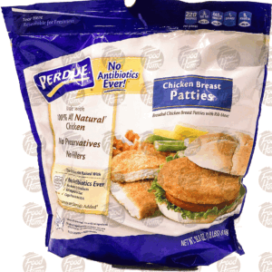 Perdue chicken breast patties, frozen bag 28.8 ounce