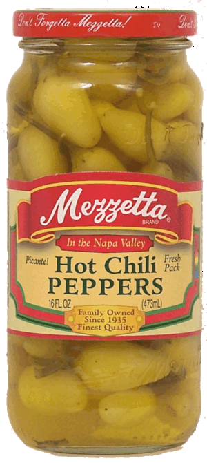 Mezzetta Fresh Pack hot chili peppers 16 fluid ounce