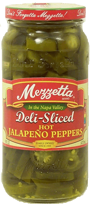 Mezzetta Deli-Sliced hot jalapeno peppers 16 fluid ounce