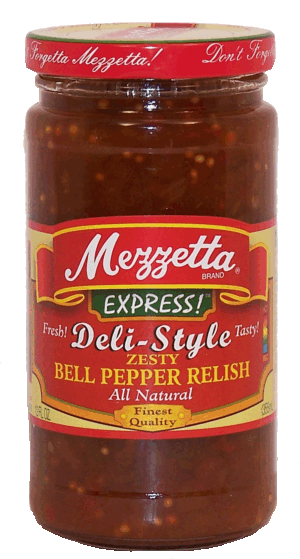 Mezzetta Express! deli-style zesty bell pepper relish 12 fluid ounce