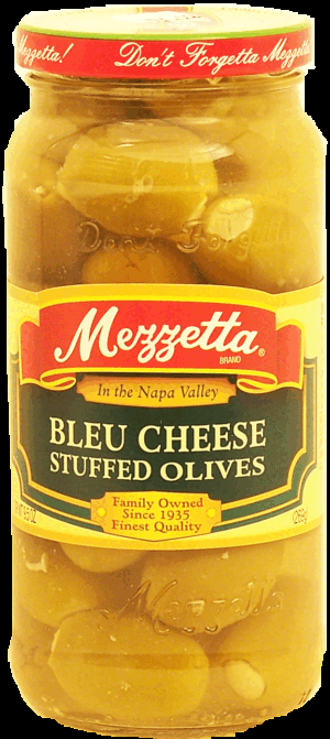 Mezzetta bleu cheese stuffed green olives 9.5 ounce