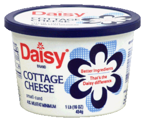 Daisy Cottage Cheese 4% Small Curd 16 ounce