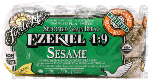 Food For Life Ezekiel 4:9 sesame, sprouted grain bread 24 ounce
