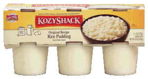 Kozy Shack original recipe rice pudding, gluten free, 6 cups 24 ounce