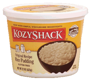 Kozy Shack original recipe rice pudding, gluten free 22 ounce