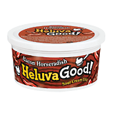 Heluva Good bacon horseradish dip, plastic tub 12 ounce