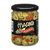 Mario spanish olives sliced salad olives with minced pimiento strips 10 ounce