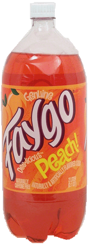 Faygo peach flavored soda pop 2