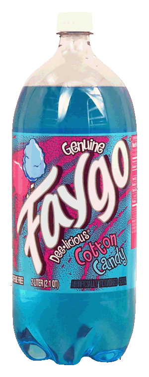 Faygo cotton candy flavored soda 2