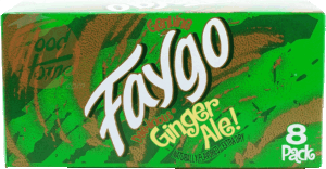 Faygo Dee-licious Ginger Ale! extra dry carbonated beverage, caffeine free, 12-fl. oz. cans 8 pack