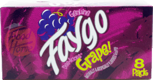 Faygo Dee-licious Grape! flavored carbonated soda, caffeine free, 12-fl. oz. cans 8 pack