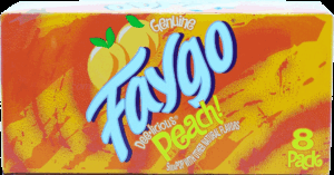 Faygo Dee-licious Peach! flavor soda pop, 12-fluid ounce cans 8 pack