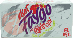 Faygo Redpop! diet strawberry flavored soda, 12-fl. oz. cans 8 count