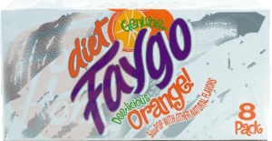Faygo Dee-licious diet Orange! flavor soda pop, 12-fluid ounce cans 8 pack