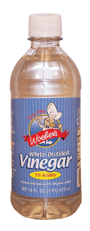 Woeber's white distilled vinegar, 5% acidity 16 fluid ounce