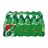 Perrier sparkling natural mineral water, bottled in France, 1/2-liter plastic bottles 24 pack