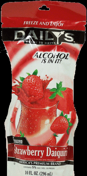 Daily's ready to drink strawberry daiquiri, freeze and enjoy, 5% alc. by vol. 10 fluid ounce