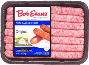 Bob Evans original pork sausage links, 14-count 12 ounce