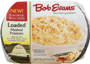 Bob Evans Flavorful Selections loaded mashed potatoes, serves 3-4 20 ounce
