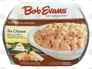 Bob Evans Flavorful Pastas six cheese; pepper jack, cheddar, monterey jack, provolone, mozzarella & romano cheese sauce shells 20 ounce