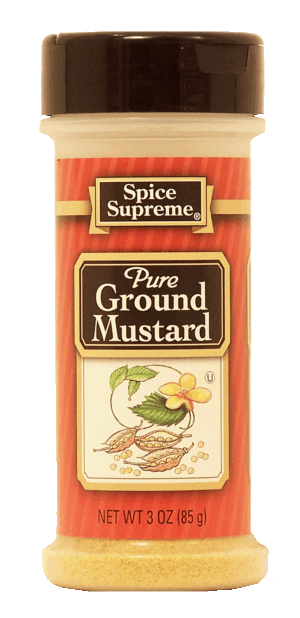 Spice Supreme mustard, pure ground 3 ounce